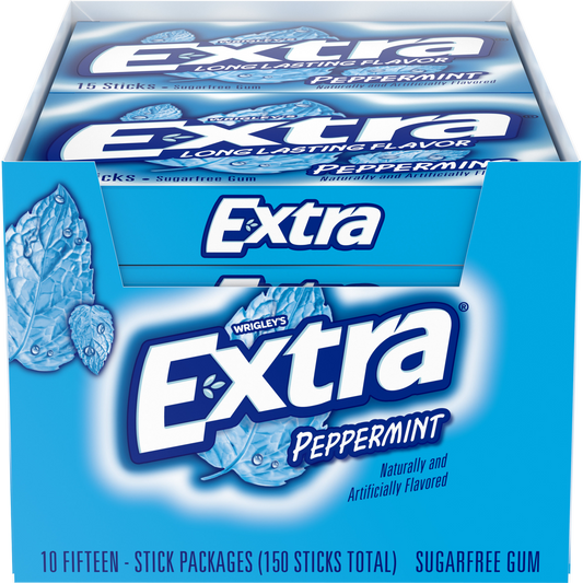 EXTRA PEPPERMINT 10CT/15TICKS
