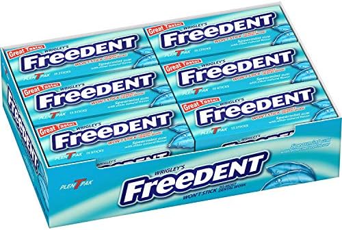 WRIGLEYS FREEDENT PEPPERMINT 12CT| 15STICKS