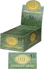 Load image into Gallery viewer, JOB Organic Hemp 1-1/2 Size Rolling Papers Set (24 Booklets) | 1 Box
