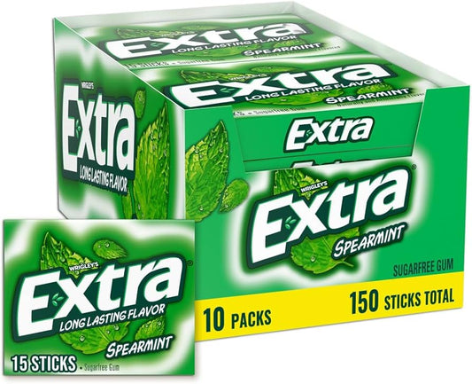 EXTRA SPEARMINT 10CT/15TICKS