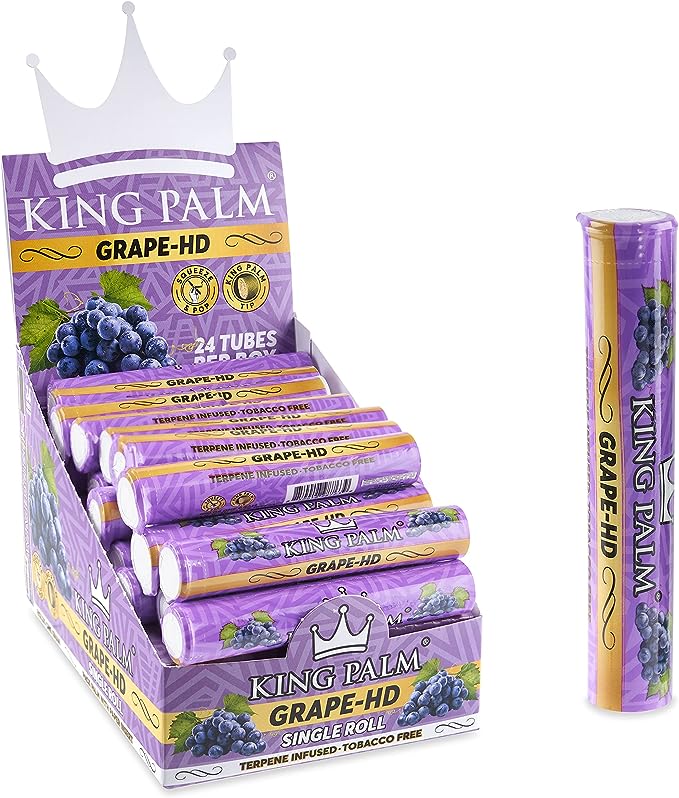 King Palm Mini Terpene Infused Single Rolls - 24ct | 1 Box