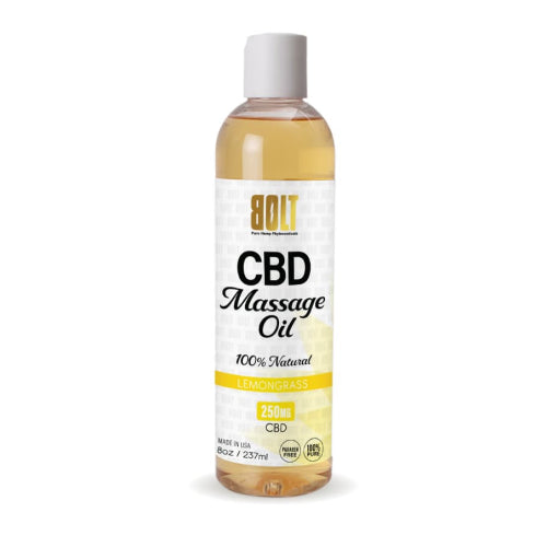 BOLT CBD Massage Oil - 100% Natural (250 mg, 1 ct)