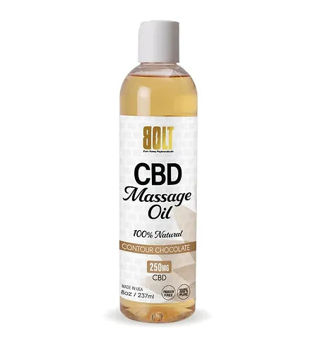 BOLT CBD Massage Oil - 100% Natural (250 mg, 1 ct)