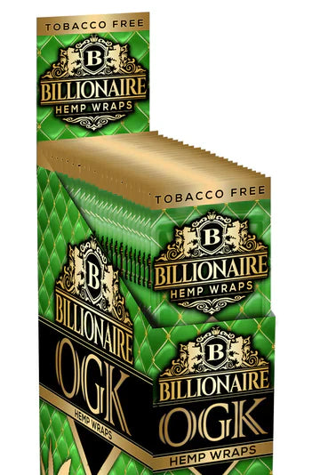 Billionaire Hemp Wraps -(25 Count) | 1 Box