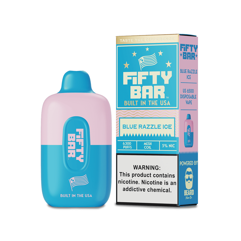 Fifty Bar Disposable Vape 6,500- %5 - 5ct | 1 Box