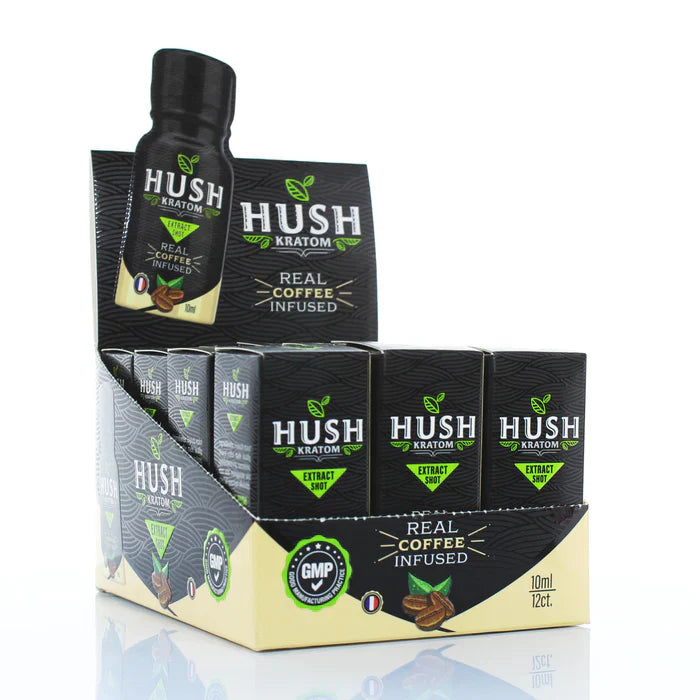 Hush Kratom 10 ml Real Coffee Infused - 12ct | 1 Box