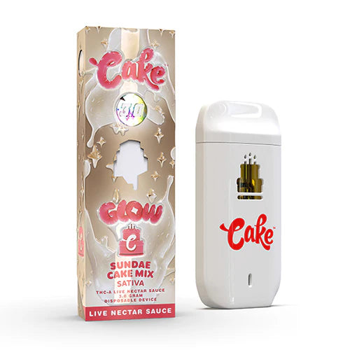 Cake Glow 3.0 THC-A Disposable Vape -3g- 5ct | 1 Box