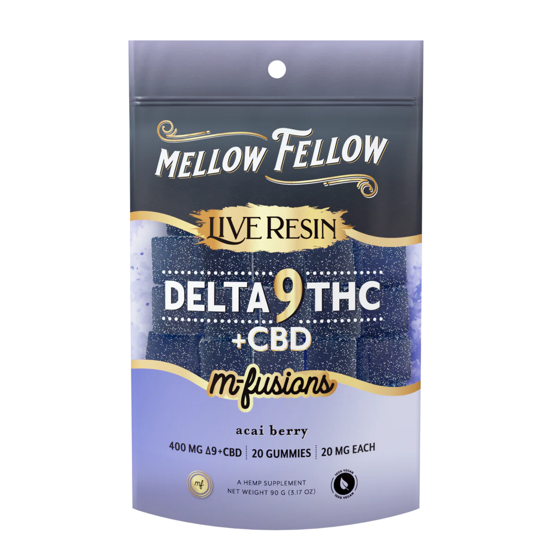 Mellow Fellow -Live Resin Edibles-400mg-20ct | 1 Pack