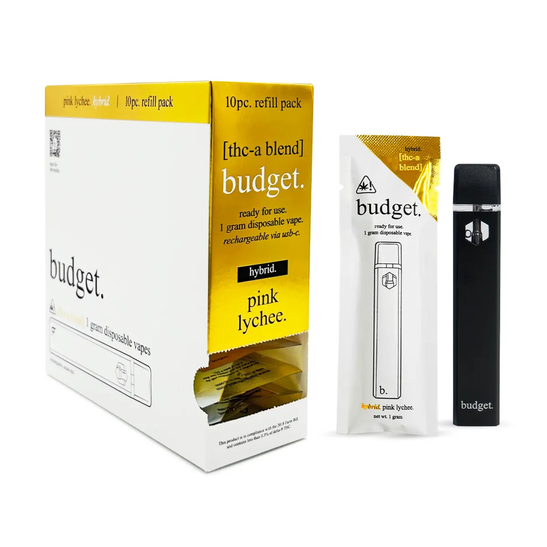 Budget-Ready For Use--1 Gram-THCA- Disposable Vape- 10ct | 1 Box