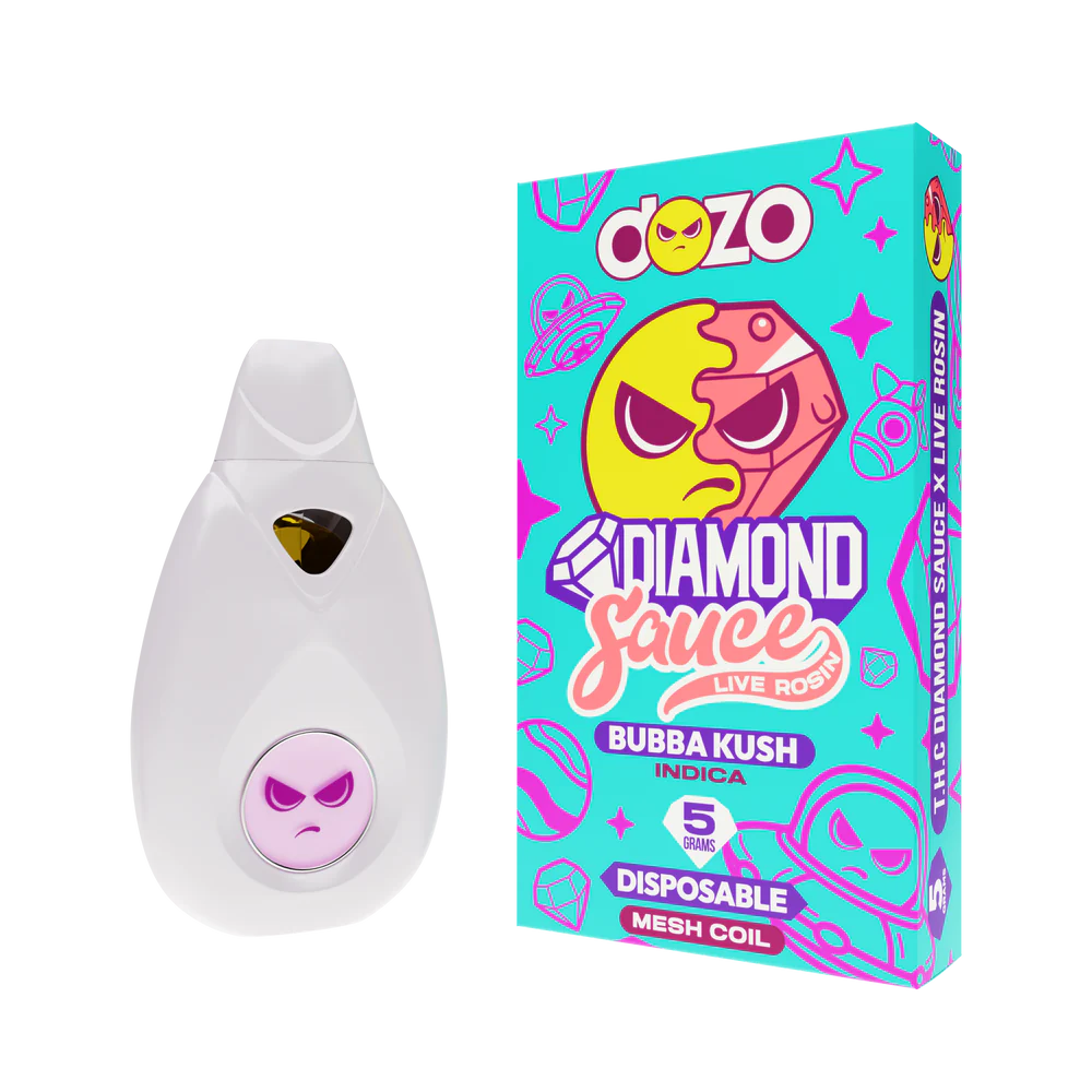 Dozo - 5g Diamond Sauce Live Rosin Disposable- 5ct | 1 Box