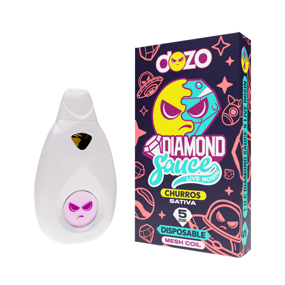 Dozo - 5g Diamond Sauce Live Rosin Disposable- 5ct | 1 Box