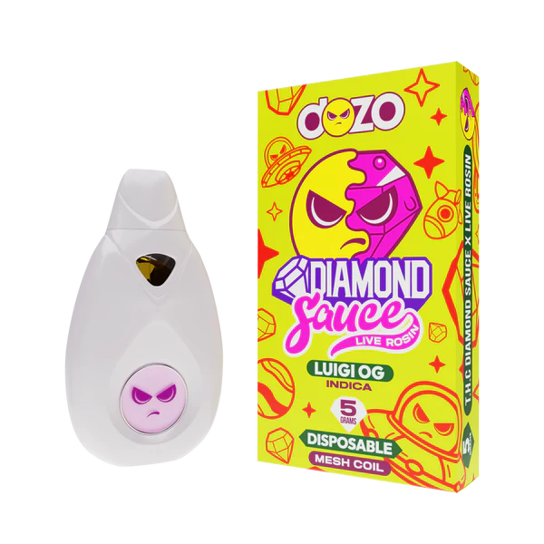 Dozo - 5g Diamond Sauce Live Rosin Disposable- 5ct | 1 Box