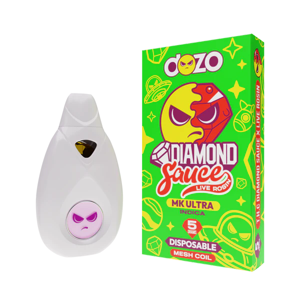 Dozo - 5g Diamond Sauce Live Rosin Disposable- 5ct | 1 Box