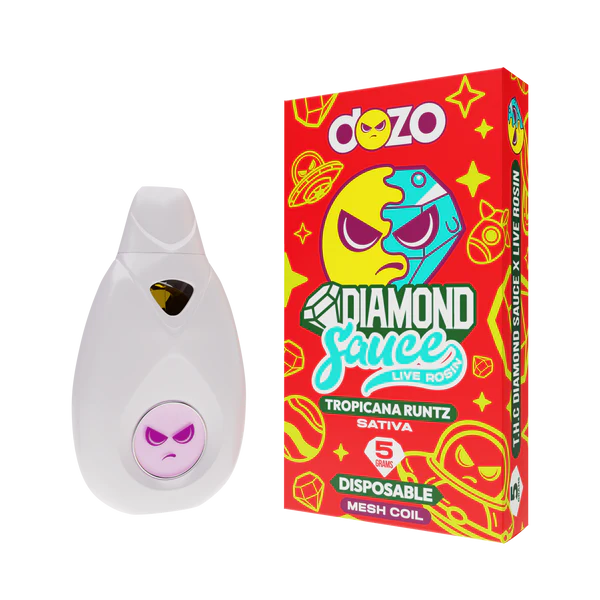 Dozo - 5g Diamond Sauce Live Rosin Disposable- 5ct | 1 Box