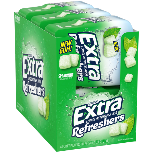 EXTRA REFRESHERS SPEARMINT BOTTLE 6CT| 40PCS