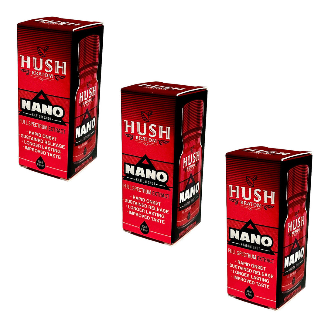 Hush Kratom Nano Extract Shot 10mL- 12 ct | 1 Box