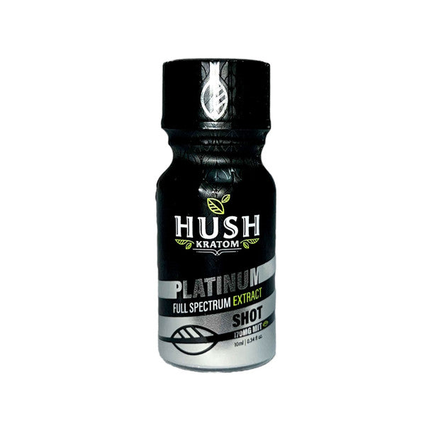 Hush Kratom 10 ml Platinum Full Spectrum Extract - 12ct | 1 Box