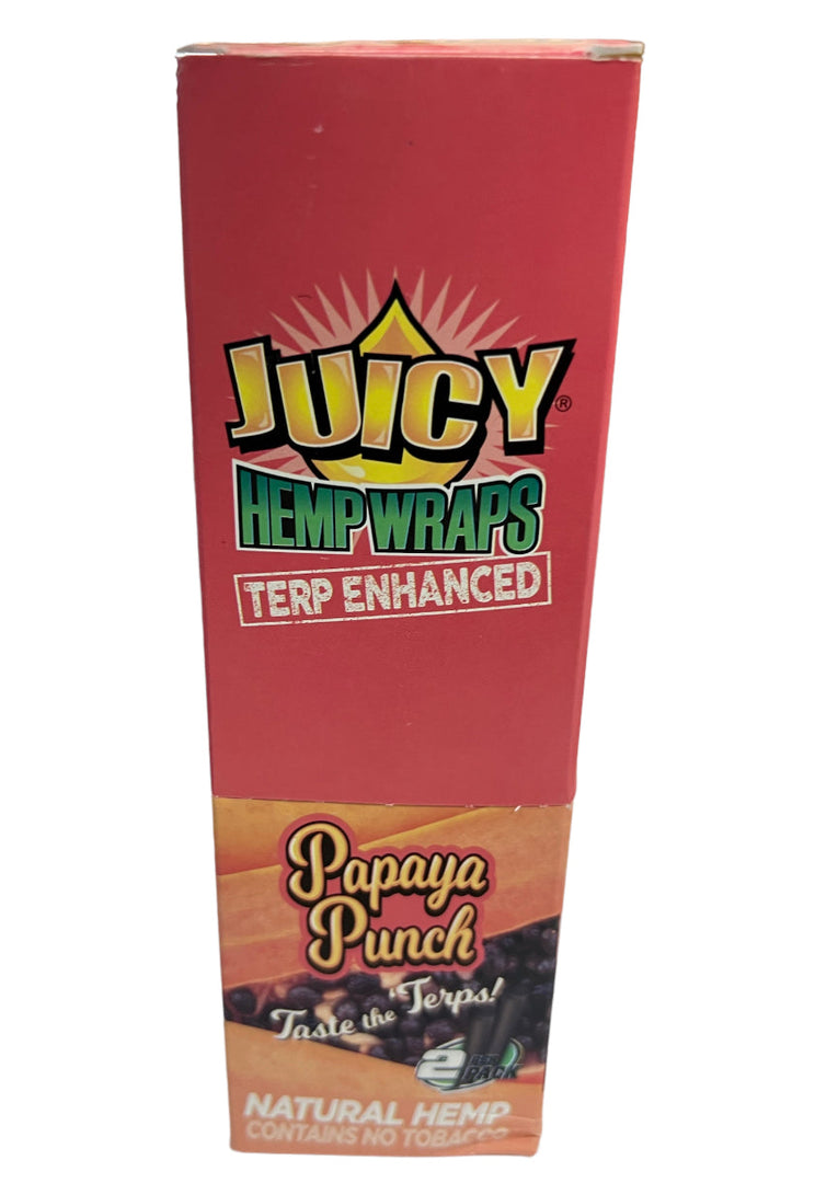 Juicy Terp Enhanced Hemp Wraps (50ct - 2per pack(25packs))