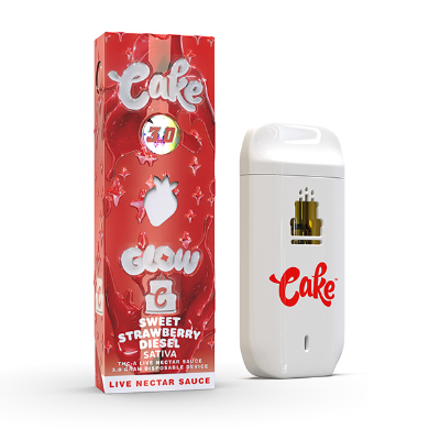 Cake Glow 3.0 THC-A Disposable Vape -3g- 5ct | 1 Box