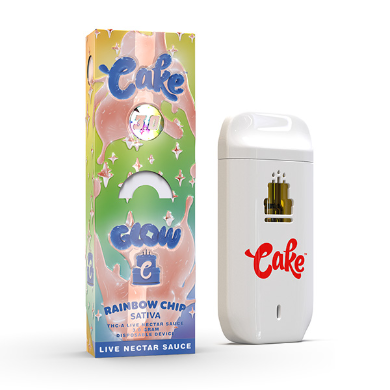 Cake Glow 3.0 THC-A Disposable Vape -3g- 5ct | 1 Box