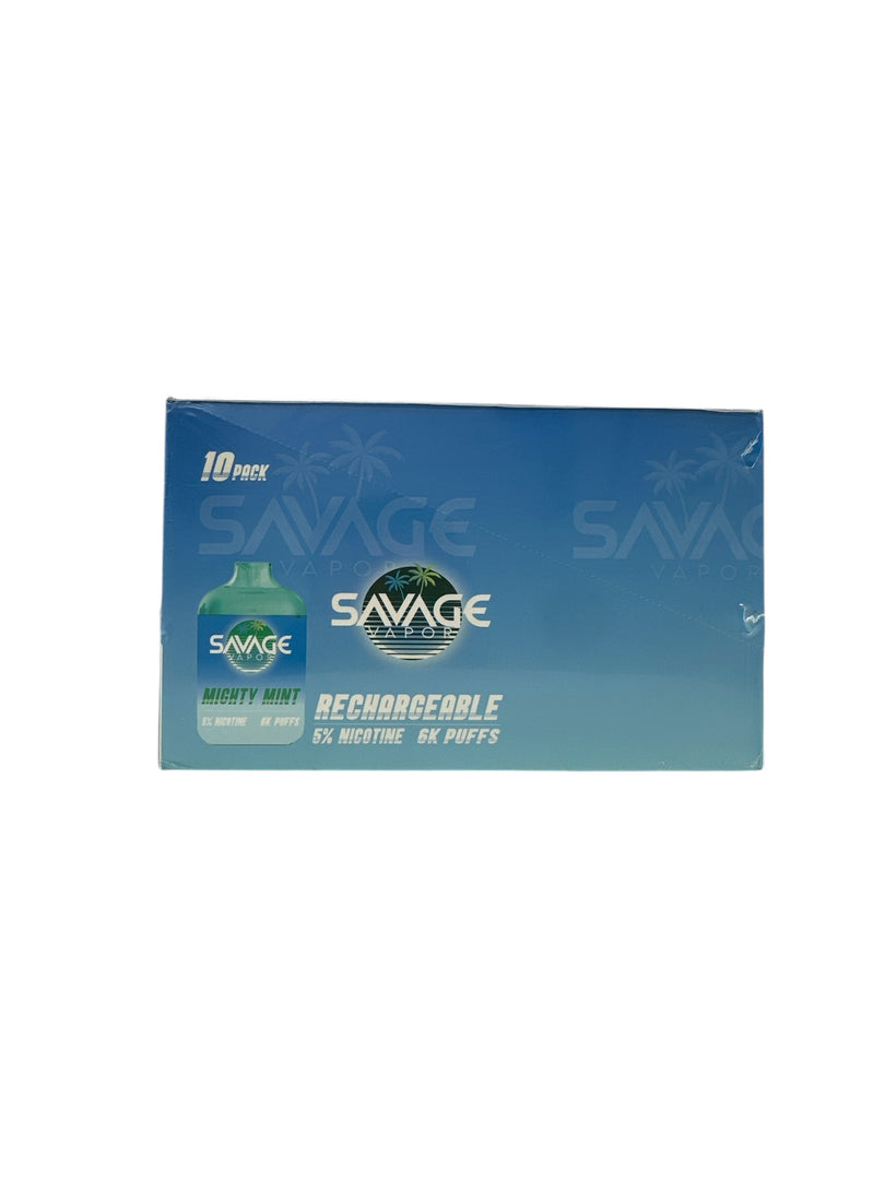 Savage Disposable Vape - 6000 Puffs 10ct | 1 Box