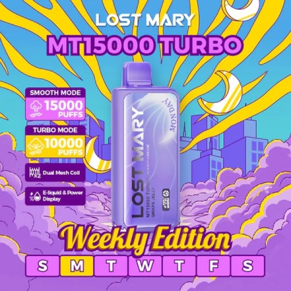 Lost Mary-MT15k Puff-Turbo- 5ct | 1 Box