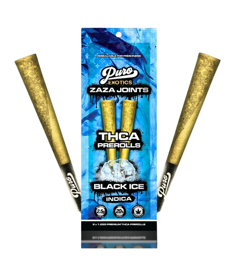 PURO EXOTICS ZAZA JOINTS THC-A 3G 2PK-10CT| 1 BOX