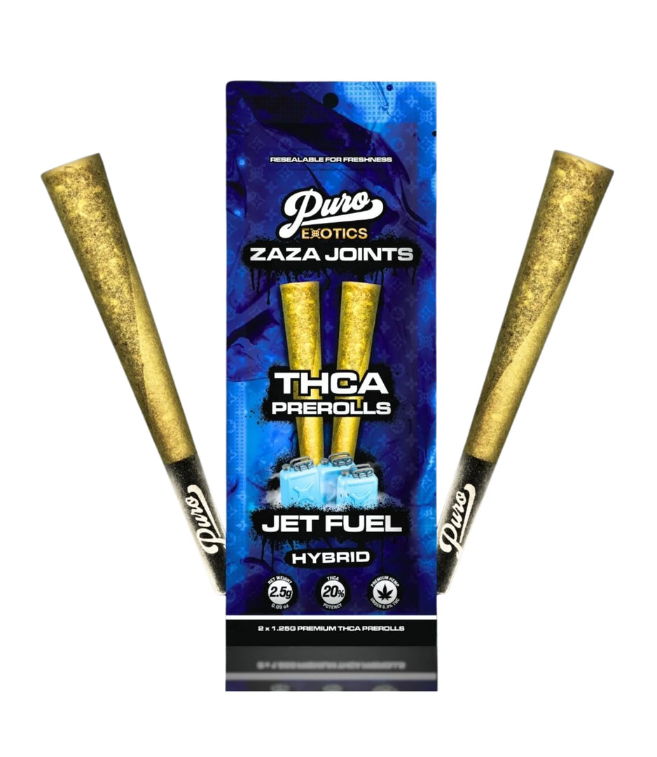 PURO EXOTICS ZAZA JOINTS THC-A 3G 2PK-10CT| 1 BOX