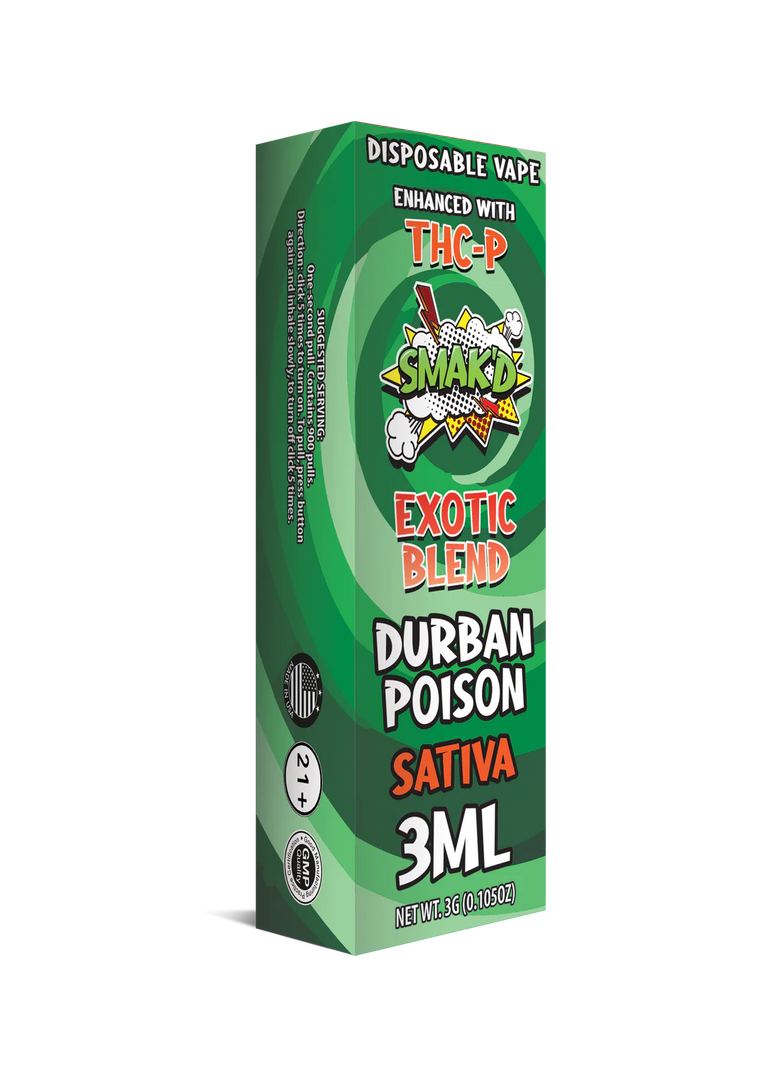 Smak’d Exotic Blend Disposable THC Vape -3ML- 8ct | 1 Box