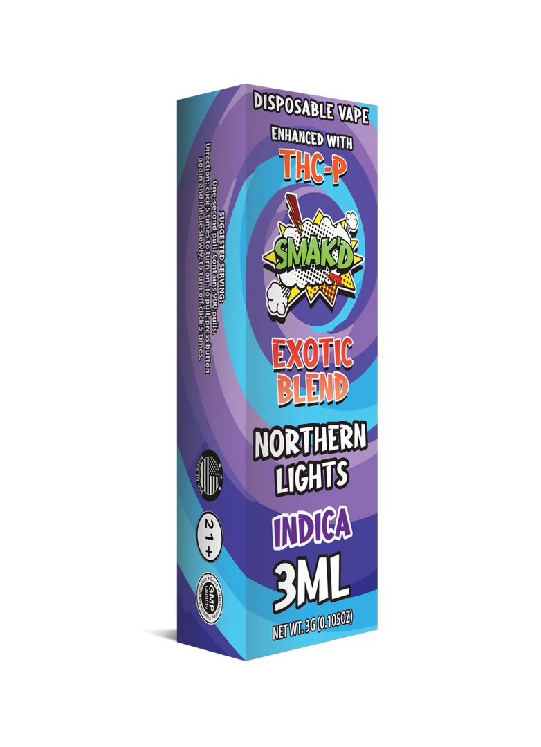 Smak’d Exotic Blend Disposable THC Vape -3ML- 8ct | 1 Box