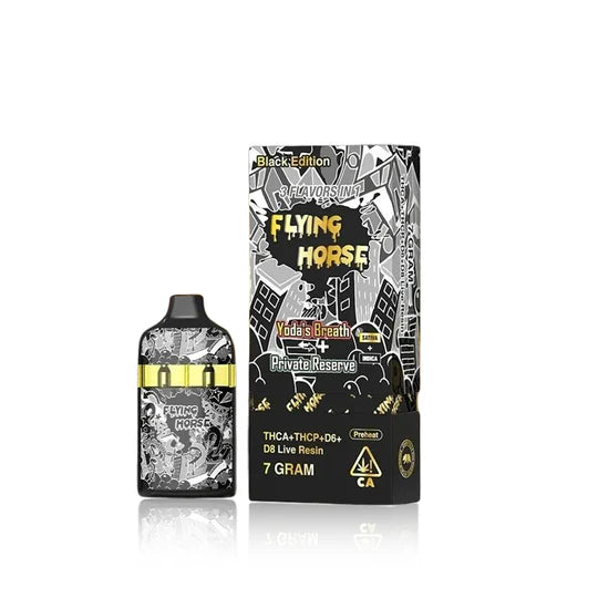 FLYING HORSE - 3Flavors in 1 - THCA VAPE DISPOSABLE 7GM- 5ct | 1 Box