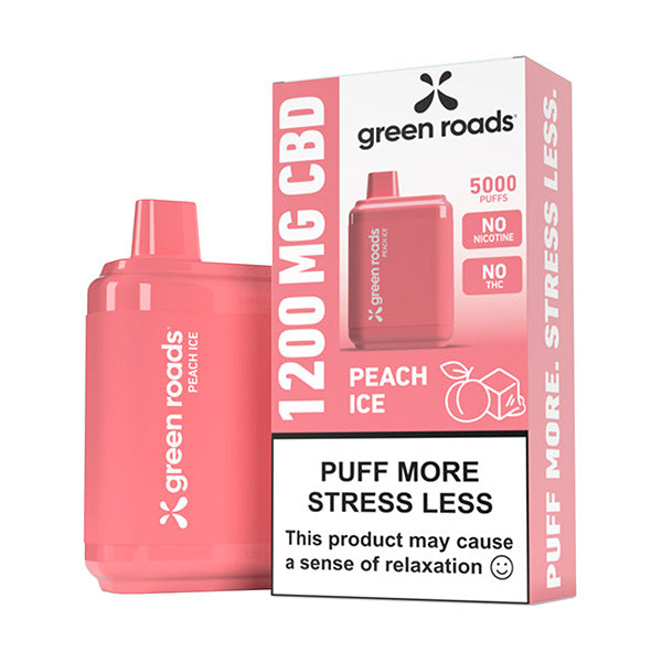 GREEN ROADS  CBD 5000 PUFFS 12000 MG  8 CT