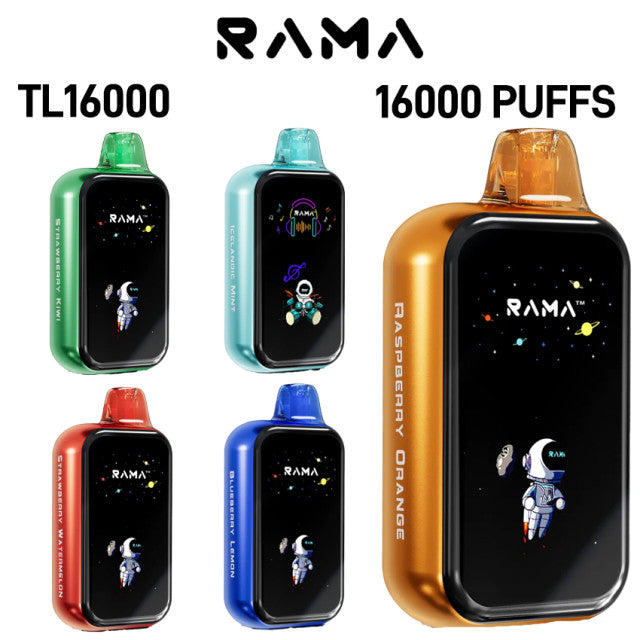 RAMA 16,000 Puff Disposable Vape - 5 Count | 1 Box