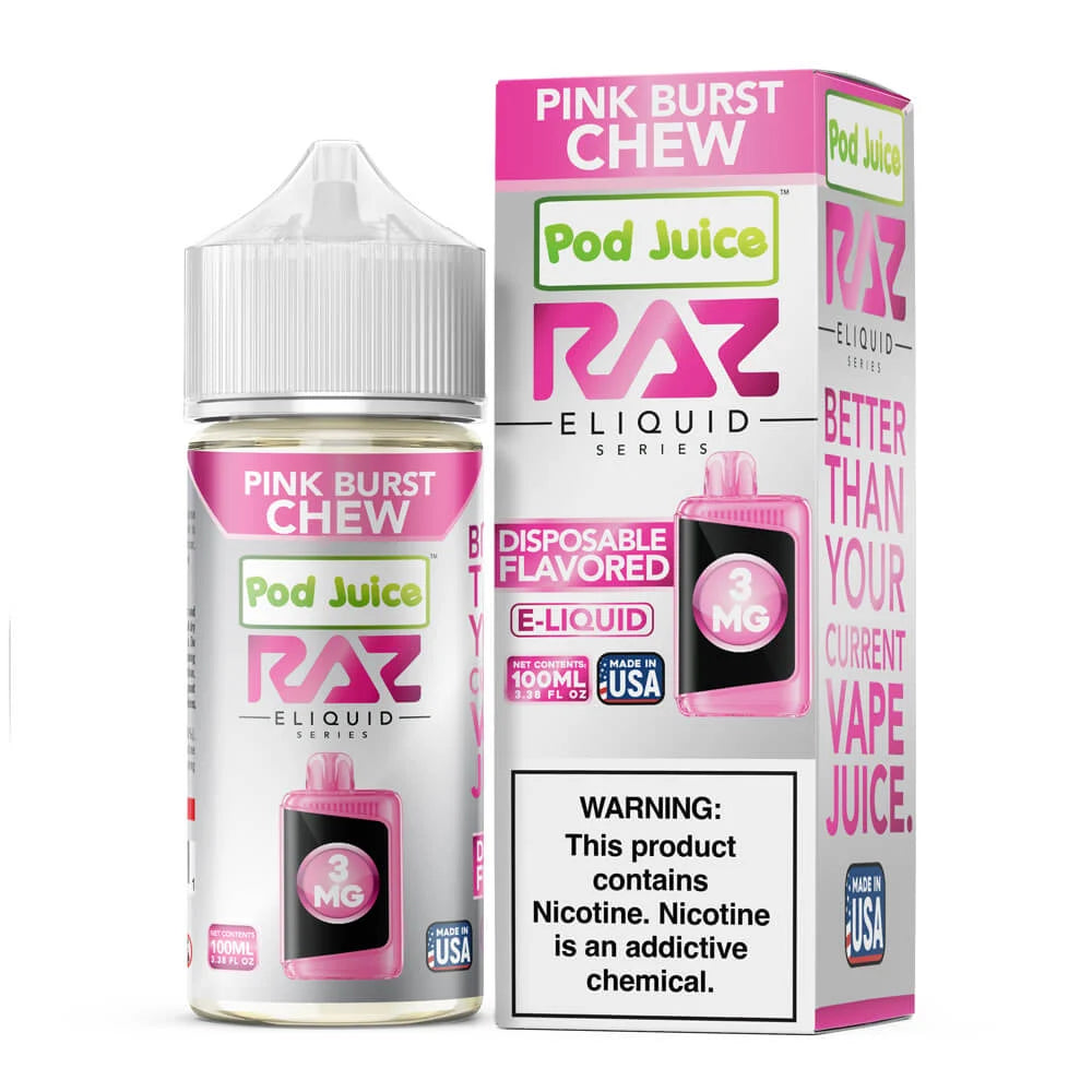 POD Juice x *RAZ Series*- 0mg(Nicotine) E-Liquid | 100ML | 1ct