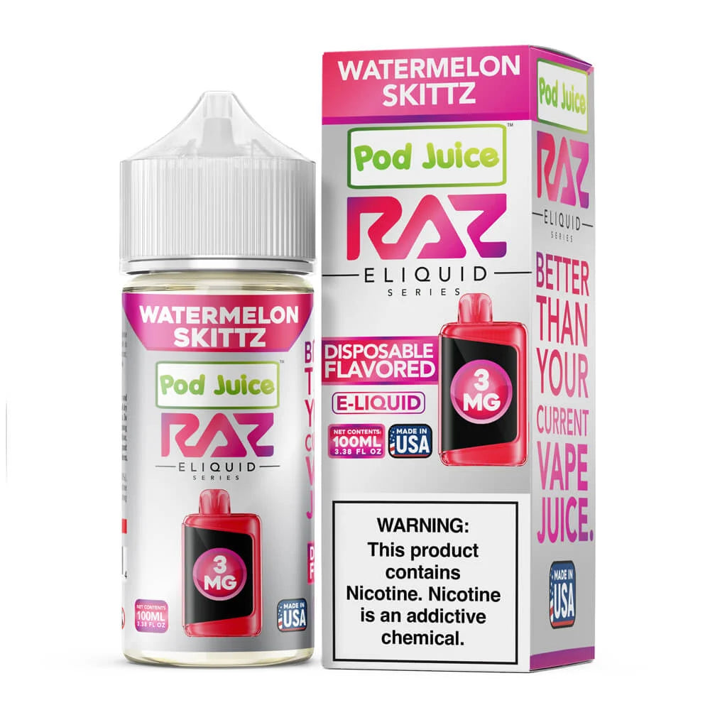 POD Juice x *RAZ Series*- 0mg(Nicotine) E-Liquid | 100ML | 1ct