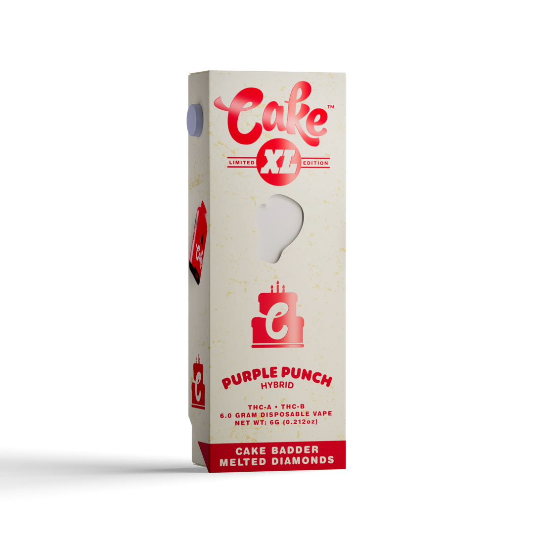 Cake XL 6.0g- Disposable-THC-A-THC-B- 5ct | 1 Box