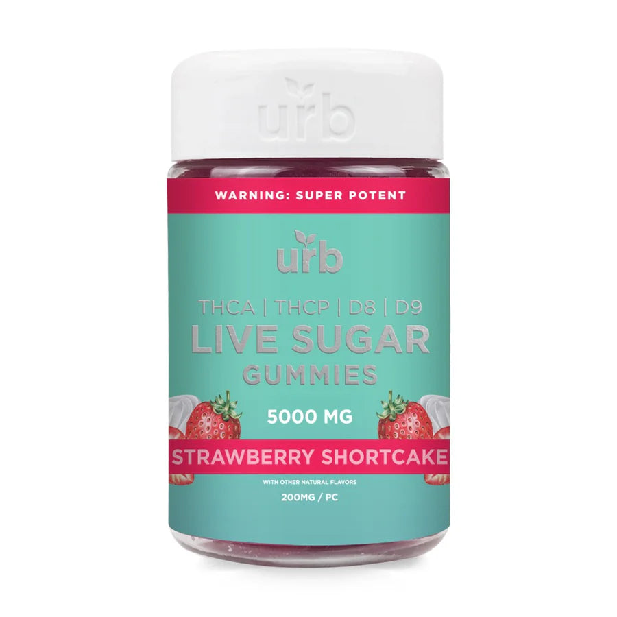 URB THCA Live Sugar Gummies - 5,000 mg (25 pcs) - 1 ct