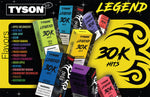 Load image into Gallery viewer, Tyson 2.0 Legend Disposable Vape- 30K Puff - 5ct | 1 Box
