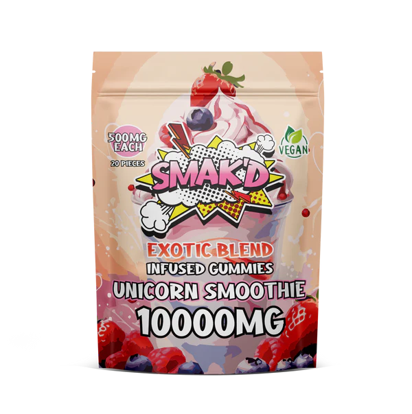 SMAK'D Exotic Blend Infused Gummies - 10,000MG(20pcs)-1ct