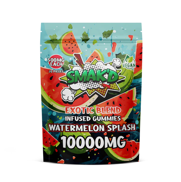 SMAK'D Exotic Blend Infused Gummies - 10,000MG(20pcs)-1ct